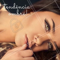 Sobrancelhas ombré: técnica de preenchimento mais natural já é aposta de famosas e fashionistas!
#PraCegoVer: Moça morena com olhos verdes maquiada e no acima no canto esquero esquerdo escrito "Tendência ombré!"