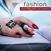 O vermelho é sexy e poderoso. E aí, vai apostar na tendência? #Unha #Nails #Inspiração #Ahazou