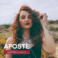 O ruivo escuro é ótima opção para inovar o seu visual. Que tal? #Ahazou #MulheresDeAtitude #Cabelo #Hair #Colorido #Cores #Ruivo
