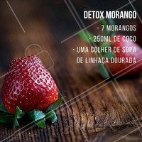 E tem mais! Você sabia que o morango ajuda a melhorar a memória? Tá esperando o que para fazer seu suco detox? #ahazou #nutrição #receita #sucodetox#saudeebemestar #lifestyle #comportamento #instagood