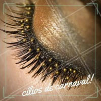 Brilho nos cílios? Pode sim, pode muito! #Carnaval #Ahazou #Festa #Carnaval2017 #Makeup