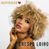 Cabelo crespo loiro? Pode sim! #ahazou #crespodopoder #cabelocrespo #crespo #instabeauty #curls #curly