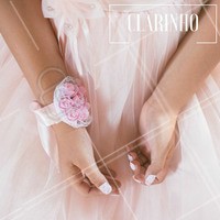Esmalte clarinho fica ótimo em casamentos e formaturas!