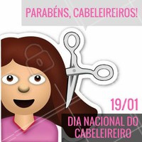 Com certeza, hoje é o melhor dia para um novo corte de cabelo, né? #Cabelo #Hair #Ahazou #DiaDoCabeleireiro