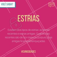 Você sabia que existem dois tipos de estrias? Exatamente! E para cada tipo existe um tratamento específico que deve ser feito. #esteticacomamor #estéticaesaúde #saúde #bemestar #ahazou #instabeauty #beleza