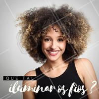 Deixe os fios iluminados e traga mais vida para os seus fios! #cabelo #instabeauty #blonde #beauty #ahazou #hair #curls