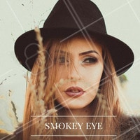 Smokey eye com tons de marrom e delineado gatinho! #ahazou