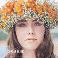 No carnaval aposte na coroa de flores e no glitter! Viu como o batom metalizado deu um toque super moderno no look? Vai arrasar! #makeup #ahazou