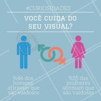 Você sabia dessa curiosidade? Se você também é vaidoso (a), deixe aqui nos comentários! #Curiosidades #Ahazou #Infográfico #Vaidade #Beleza #Beauty #Pesquisa