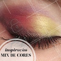 Mesclar cores de sombras é ideal para quem quer um look mais despojado! #Maquiagem #Make #Inspiração #Ahazou