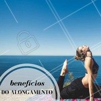 O alongamento muscular traz diversos benefícios para o corpo quando praticado regularmente, prevenindo dores e lesões musculares, melhorando a flexibilidade e a qualidade de vida. Alongue-se! #Alongamento #Dica #Saúde #Fitness #Ahazou