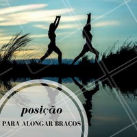Posição clássica para um bom alongamento! #Alongamento #Dica #Saúde #Fitness #Ahazou