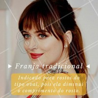 Dica para quem quer apostar na #franjinha! #Cabelo #Hair #Beleza #Franja