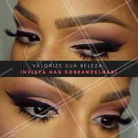 A sobrancelha é a moldura do nosso olhar e uma simples correção pode fazer a maior diferença! A maquiagem ajuda a corrigir e preencher falhas, dar volume e realçar a forma natural da sua sobrancelha. #Maquiagem #Makeup #Sobrancelha