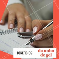 As unhas em gel consegue oferecer um aspecto bonito às unhas e completamente natural. Elas são muito resistentes e não quebram. #UnhasDeGel #Unha #Nails #Manicure #Ahazou