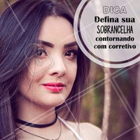 Para quem gosta de sobrancelhas bem marcadas, a dica é contornar ela com corretivo para que elas se destaquem. #Sobrancelha #Beleza #Corretivo #Beleza