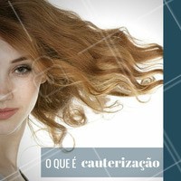 A Cauterização capilar é um tratamento estético que fecha a estrutura dos fios, de forma acabar com o frizz, reduzir o volume e promover a suavidade, hidratação e brilho dos fios, usando queratina e calor. Que tal exeprimentar? #Cabelo #Cauterização #Hair #TratamentoCapilar #Ahazou