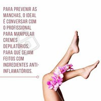 Converse com seu profissional para obter mais informações sobre tratamentos pós-depilatórios. #ahazou #depilação #estética #estéticacomamor #beauty