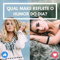 Não tem jeito, meu humor está sempre estampado na cara! Com qual você mais se identifica hoje? #Maquiagem #Humor