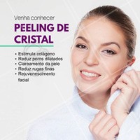 Invista na sua autoestima, fique com uma pele rejuvenescida com o Peeling de Cristal. Venha conhecer! #peelingdecristal #esteticasaudavel #rejuvenescimentofacial #ahazou #beleza #autoestima #pelesaudavel