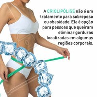 Você sabia? A criolipólise é ideal para eliminar gordura localizada #ahazou #estéticacomamor #estética #bemestar #estéticaesaúde #saúde #beleza #estéticacorporal #criolipólise #gorduralocalizada