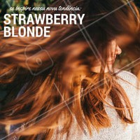 O Strawberry Blonde é este tom acobreado que vem bombando nestes últimos tempos, que tal mudar o visual e apostar na tendência? #Inspiração #Cabelo #Strawberryblonde