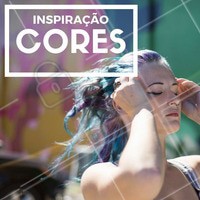 Está pensando em mudar o visual? Ouse e aposte nos fios coloridos! #Colorido #Cabelo #Inspiração #Ousada