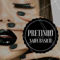 Para quem gosta de unhas trabalhadas, que tal arrasar por aí com um pretinho nada básico? #Preto #Unhas #Ahazou