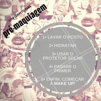 Suas dúvidas na hora da pré-maquiagem acabaram! #Maquiagem #Makeup #PreparaçãoDaPele #Pele #Beleza #Make #AmoMakeUp