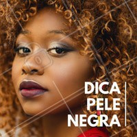 Dica para pele negra: para disfarçar os defeitinhos da pele como espinhas, cravos e olheiras, use o corretivo amarelo, lilás e verde. #Maquiagem #Makeup #AmoMaquiagem #Curiosidade #Beleza #CuriosidadeDeBeleza #PeleNegra #MulheresNegras