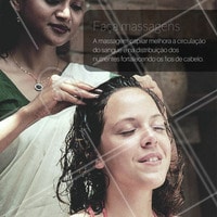 #DicasCabelo 5 - Você sabia que a massagem capilar tinha esses benefícios? #SalãoDeBeleza #CabeloSaudável #Beleza