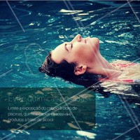 #DicasCabelo 7 - Para manter seus cabelos saudáveis, evite qualquer exposição com produtos agressivos, como por exemplo, o cloro da piscina #SalãodeBeleza #CabeloSaudável #Beleza
