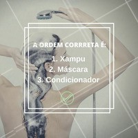 A ordem dos produtos pode alterar o resultado final da hidratação. Descubra se você está fazendo o tratamento do jeito certo! #Cabelo #Hair #Tratamento #Dica #Ahazou