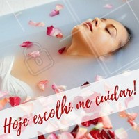 Hoje eu vou me priorizar! Diga isso para você mesma! #ahazou #beleza #beauty #estetica #saude #bemestar