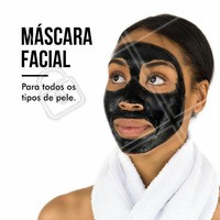 Todos os tipos de pele são bem-vindo à se embelezar ainda mais com as máscaras faciais! Agende já o seu horário! #MáscaraFacial #Beleza #PeleHidratada #EstéticaFacial #Ahazou
