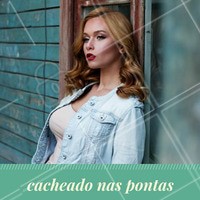 Cacheado nas pontas para valorizar ainda mais o visual. #Cabelo #Hair #NovoVisual #CorteDeCabelo #Haircut #Cabeleireiro #Beleza #Ahazou