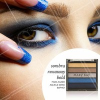 A nova linha "Runaway Bold" é para você fazer um olho tudo e ahazar na make! #Olho #Make #Marykay