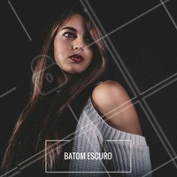 Tendência para o Outono/Inverno 2018, tons mais escuros para o batom são ideal para compor a make. Aposte! #Batom #Maquiagem #Outono #Make #MakeDeOutono #Ahazou #AmoBatom