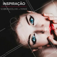 Sobrancelhas marcadas também ficam incríveis com uma maquiagem mais elaborada, o que acham? #Sobrancelha #Olhos #Inspiração
