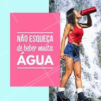 Já tomou seu copo de água hoje? Não esqueça! É muito importante para manter a saúde corporal. #ahazou #beauty #beleza #saude #bemestar