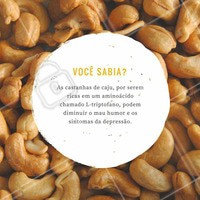 Acrescente castanha de caju em sua dieta para melhorar a saúde física e mental. #Saúde #Castanhadecaju #Humor