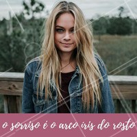 Lembre-se de sorrir mais! #Sorriso #Arcoiris #Amo