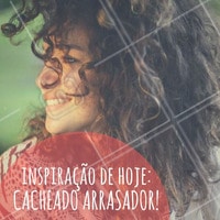 Inspire-se! Venha cuidar dos seus cachos aqui no salão. Agende agora o seu horário! #Cabelo #Hair #cacheados #AmoCabelo #Ahazou