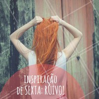 Ruivos sim, ruivos sempre! #Cabelo #Hair #SextaFeira #Friday #AmoCabelo #Ahazou