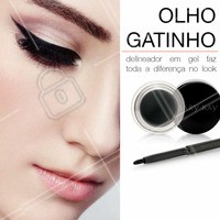 Quem aí também ama aquela maquiagem clássica com o delineado gatinho? #Amo #Delineador #Gatinho #MaryKay #AhazouMaryKay #beleza #Autoestima