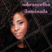 Para deixar a sobrancelha iluminada e bem definida, experimente passar iluminador logo abaixo dos pelos para levantar o olhar. #iluminador #sobrancelha #dica