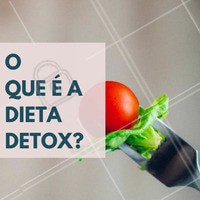 Como o nome indica, “detox” vem da palavra “desintoxicação” e resumidamente a dieta baseia-se nisso mesmo, ou seja, através de uma combinação especifica de alimentos ela permite desintoxicar, expurgar e eliminar toxinas do nosso corpo, ajudando o organismo a voltar naturalmente para um estado saudável, e com isso, levar o excesso de peso pelo caminho. #Dieta #Detox #Saúde #Alimentação #Fitness