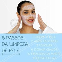 A limpeza de pele é um procedimento que passa por 6 passos essenciais, desde a limpeza inicial até os cuidados com a pele sensível. #limpezadepele #passoapasso #estética