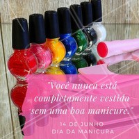Parabéns à todas as manicures! #DiaDaManicure #Esmalte #Unhas #AmoManicure #Ahazou