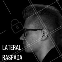 O corte com apenas a lateral raspada é uma forte tendência entre os homens, o que vocês acham dessa moda? #trend #lateralraspada #barbearia
